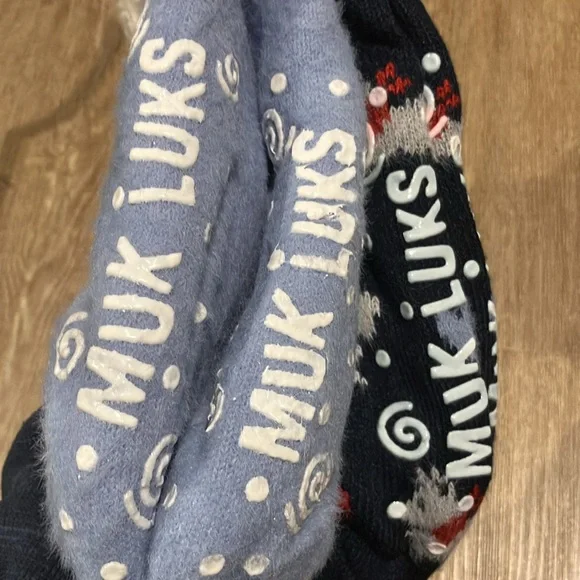 Muk Luks women’s cabin socks 2 pack Scottie dogs - Picture 4 of 5